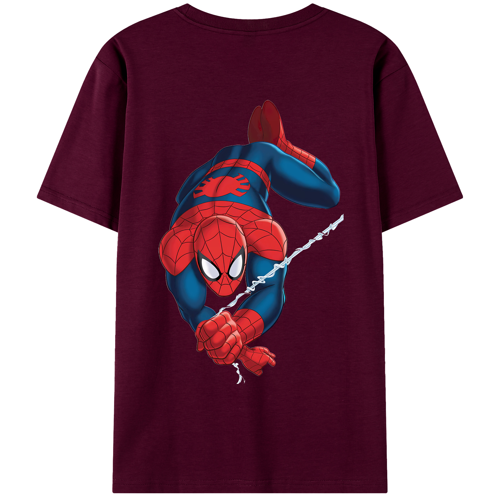 （画像用） Spider Man スパイダーマン レディース半袖Tシャツ(バックプリント)